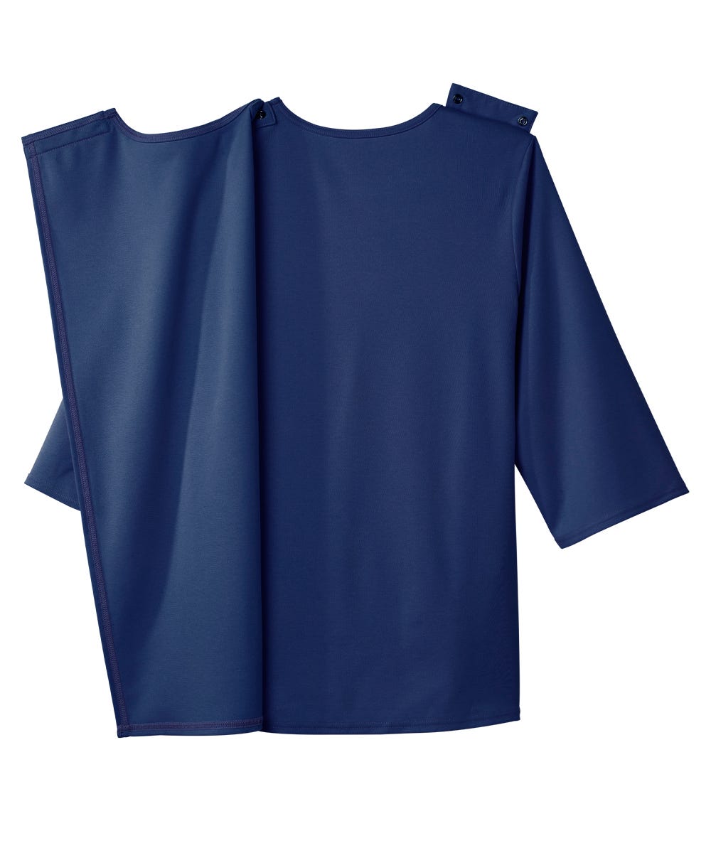 Women's Open Back 3/4 Length Sleeve Top with Embroidery