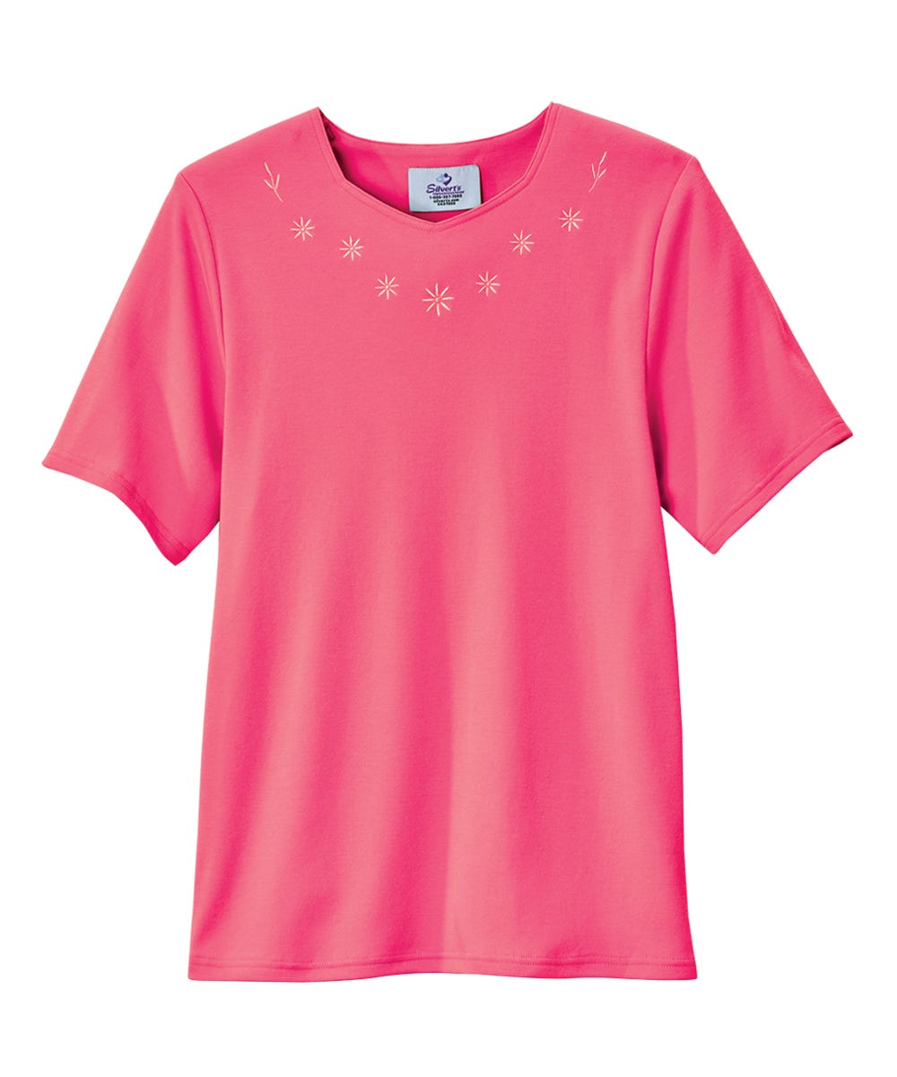 Women's Soft Embroidered Adaptive Top
