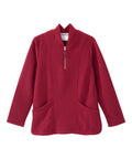 Women's Easy Dressing Open Back Half Zip Track Suit Top - Last Chance