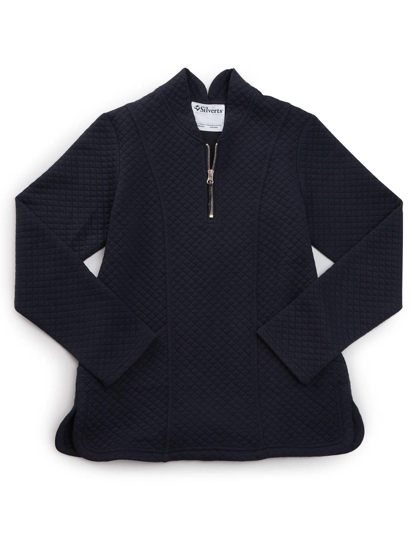 Women's Easy Dressing Open Back Half Zip Track Suit Top - Clearance