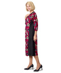 Women's Stylish Color Block Open Back Dress