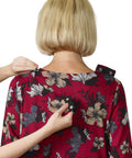 Women's Stylish Color Block Open Back Dress
