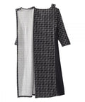 Women's Stylish Color Block Open Back Dress