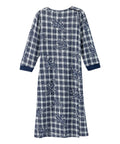 Women's Open Back Sweater Knit Dress with Diamond Neckline
