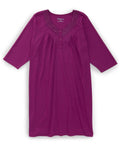 Women's No Peek Hospital & Home Care Gown with Lace Neckline