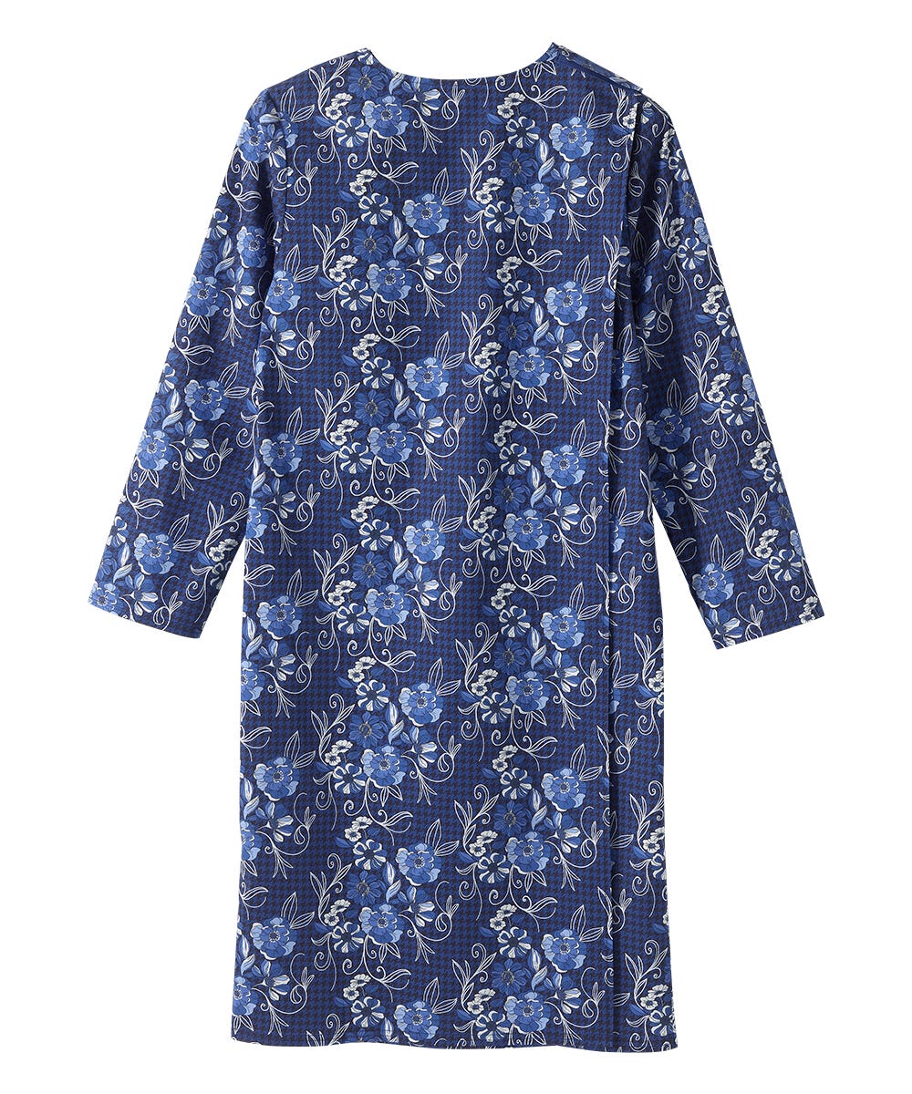 Women's No Peek Open Back Flannel Nightgown