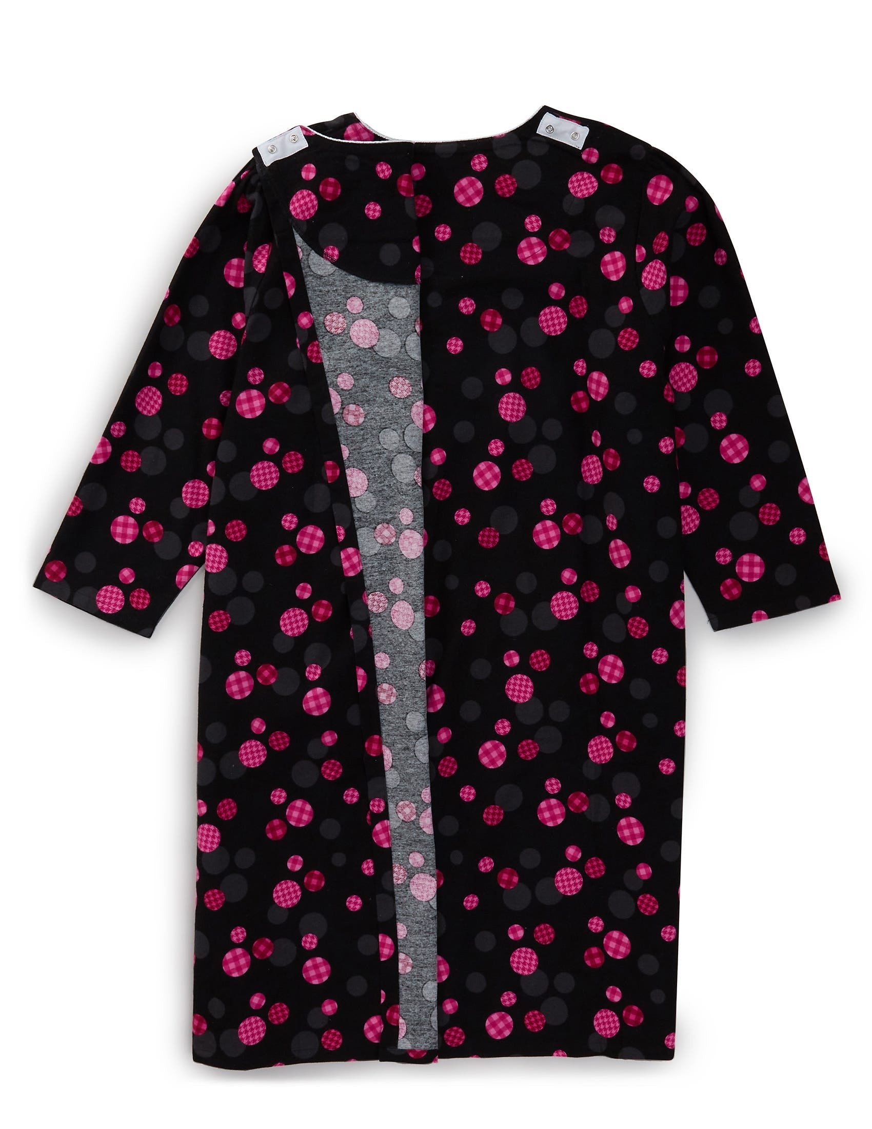 Women's No Peek Open Back Flannel Nightgown