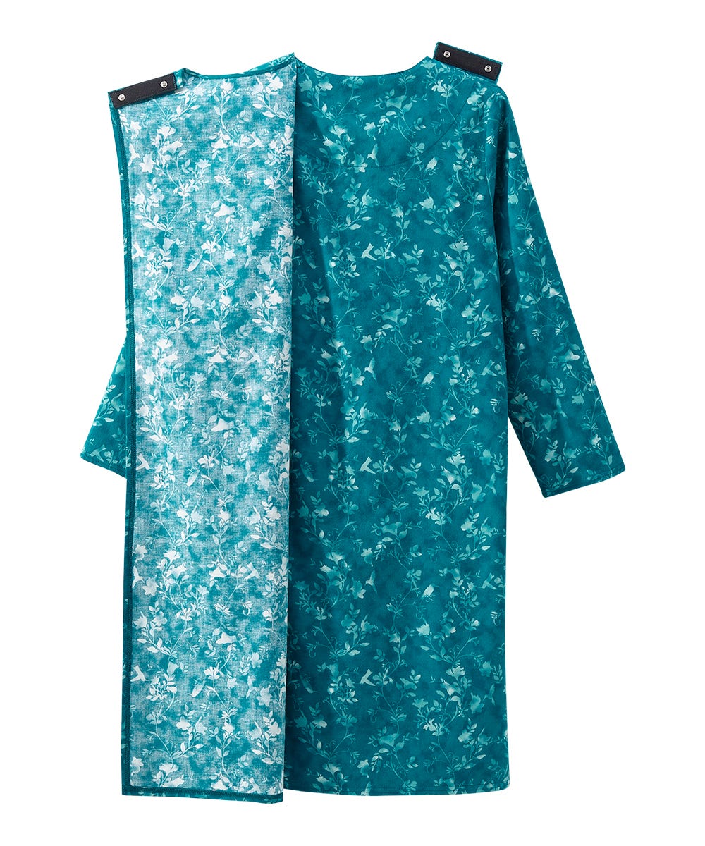 Women's No Peek Open Back Flannel Nightgown