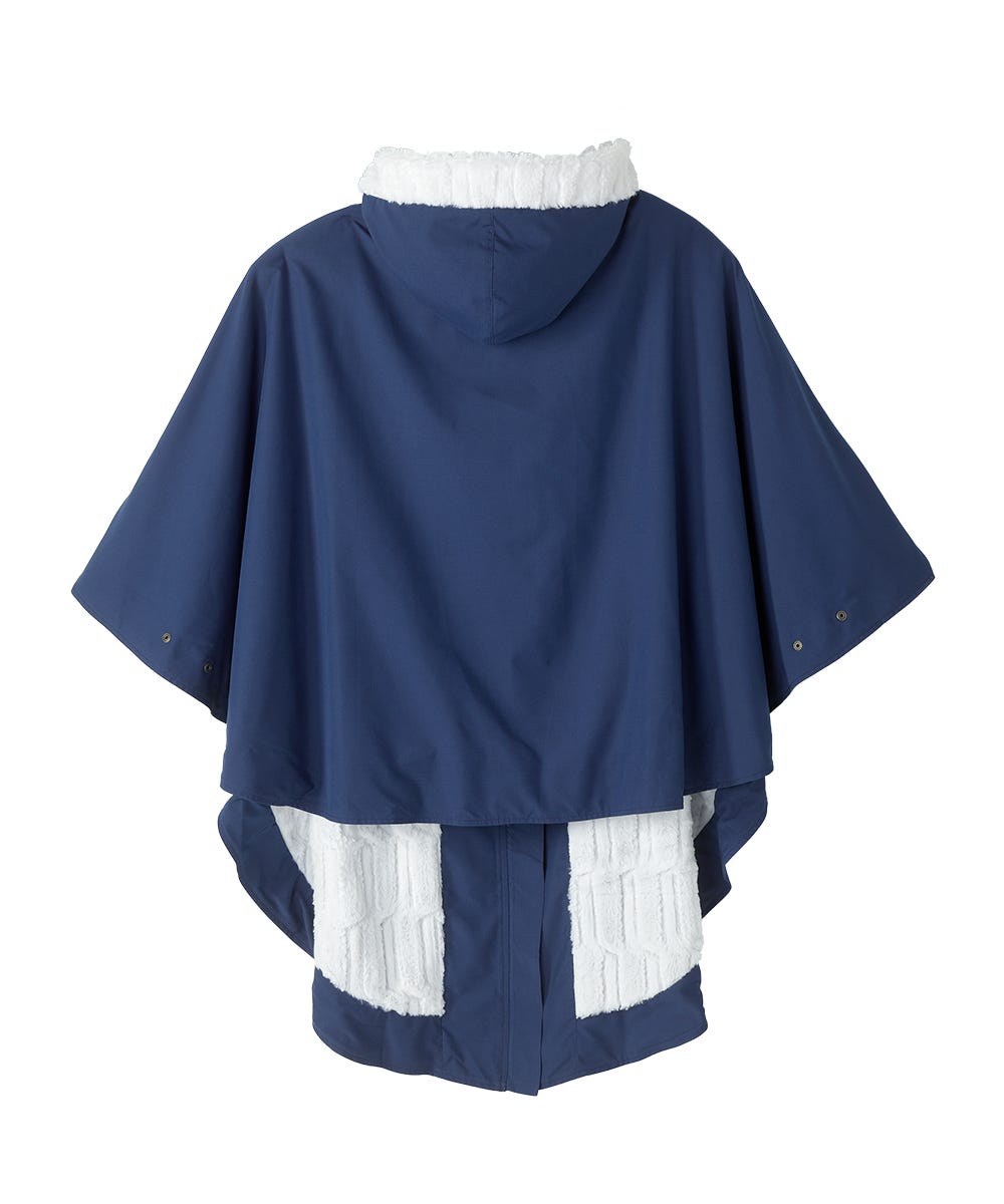 Unisex Luxurious Fur-Lined Winter Wheelchair Cape