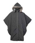 Unisex Luxurious Fur-Lined Winter Wheelchair Cape