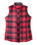 Women's Reversible Magnetic Snap Front Puffer Vest