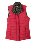 Women's Reversible Magnetic Snap Front Puffer Vest