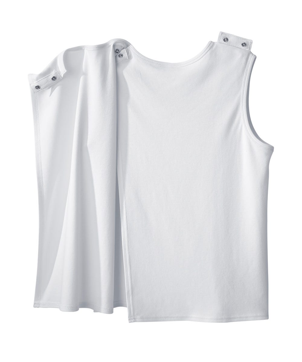 3 Pack - Men's Adaptive Sleeveless Undershirt