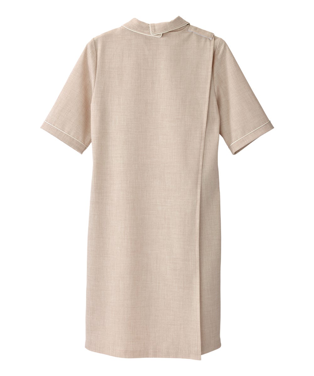 Women's Adaptive Open Back Embroidered Linen Dress