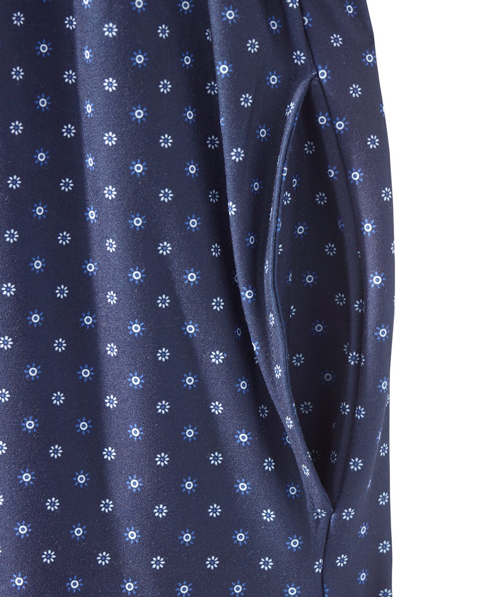 Women's Open Back Lace Trim Nightgown with Pockets