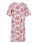 Women's Open Back Lace Trim Nightgown with Pockets