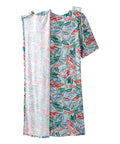 Women's Open Back Lace Trim Nightgown with Pockets