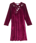 Women's Open Back Velvet Dress