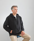 Mens Magnetic-Zipper Hoodie with Pockets