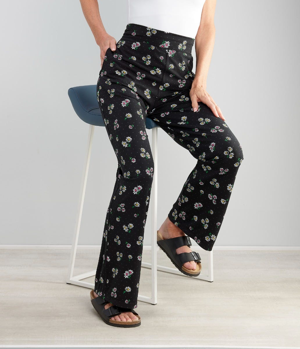 Women's Easy Grip Wide Leg Pull-On Pants - Clearance