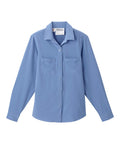 Magnetic Button Long Sleeve Blouse