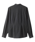 Magnetic Button Long Sleeve Blouse