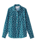 Magnetic Button Long Sleeve Blouse