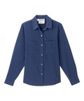 Magnetic Button Long Sleeve Blouse