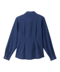 Magnetic Button Long Sleeve Blouse