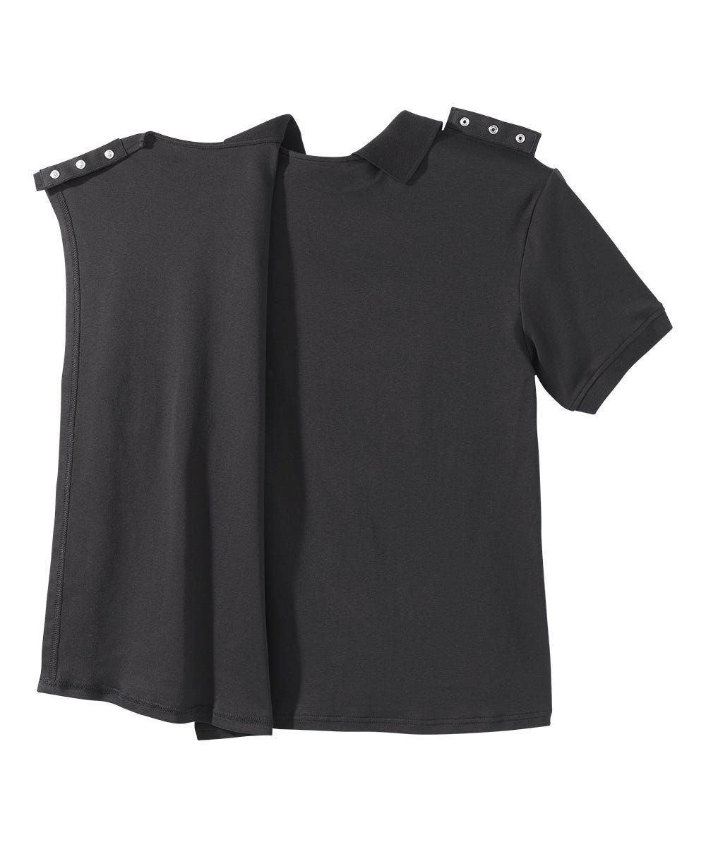Men's Classic Open Back Short Sleeve Polo Shirt