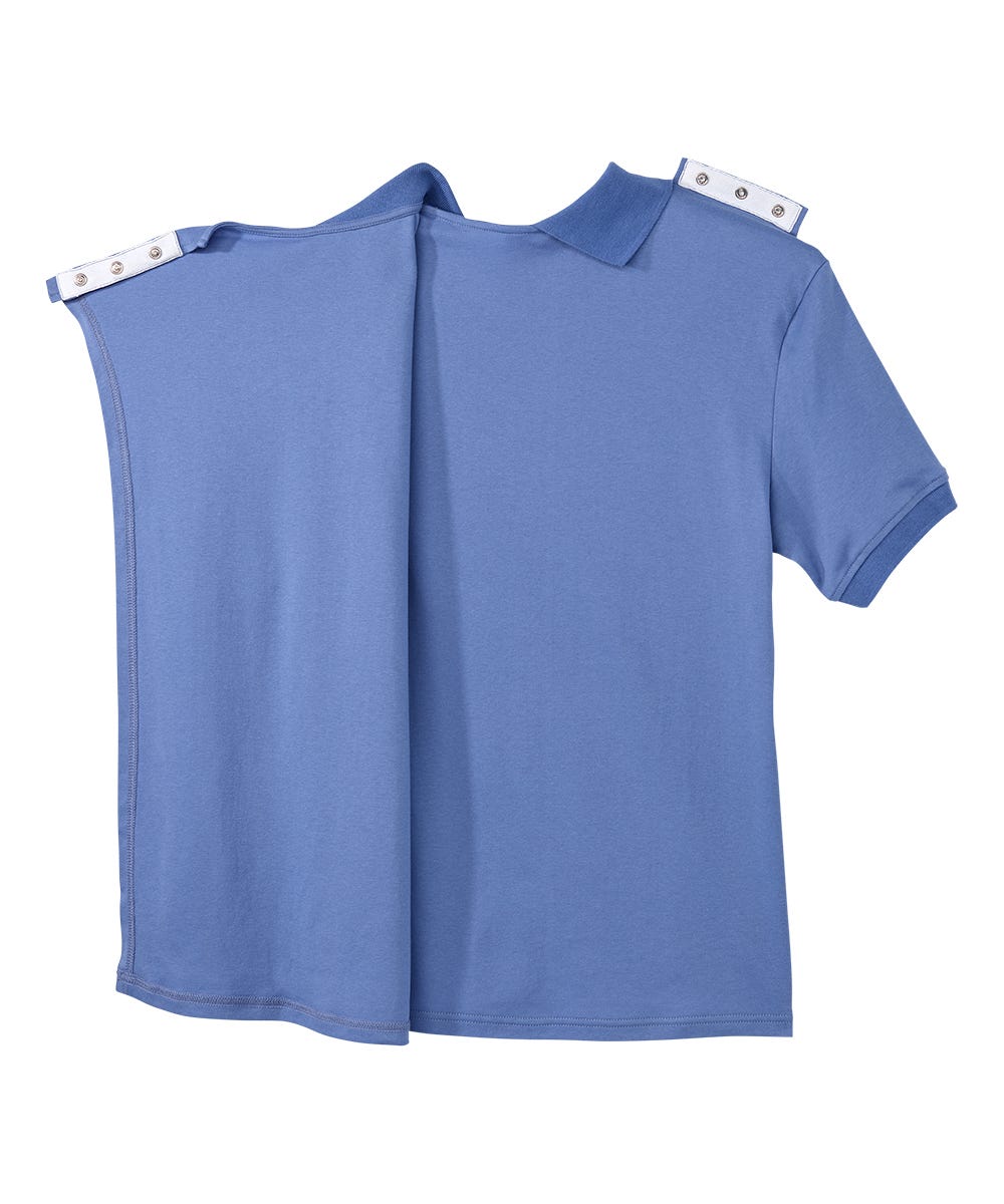 Men's Classic Open Back Short Sleeve Polo Shirt