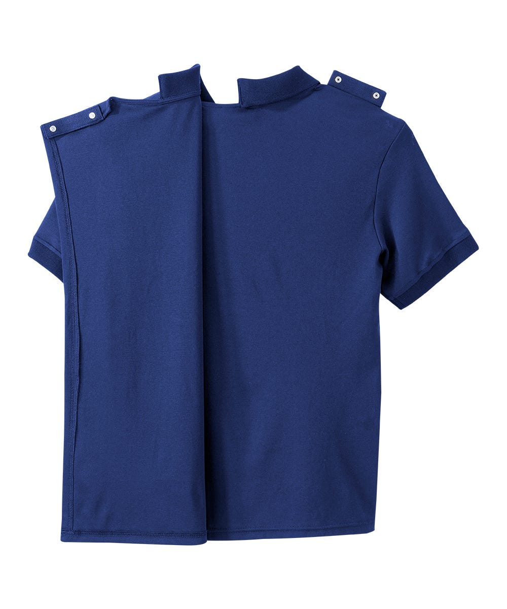 Men's Classic Open Back Short Sleeve Polo Shirt