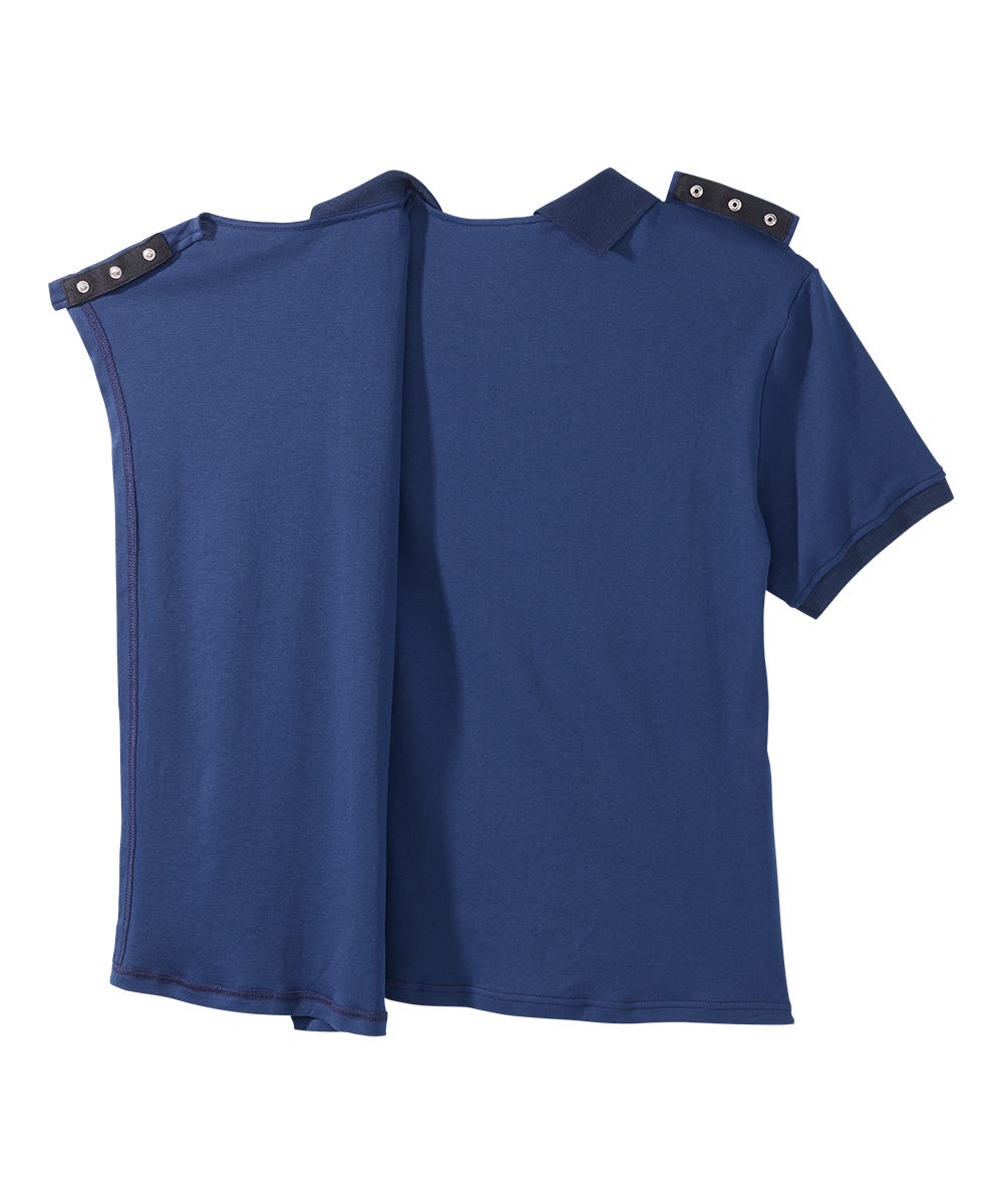 Men's Classic Open Back Short Sleeve Polo Shirt