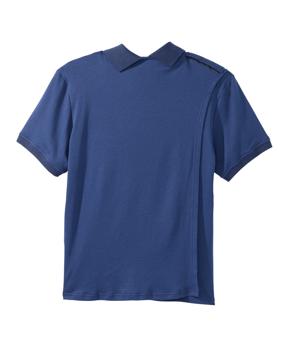 Men's Classic Open Back Short Sleeve Polo Shirt