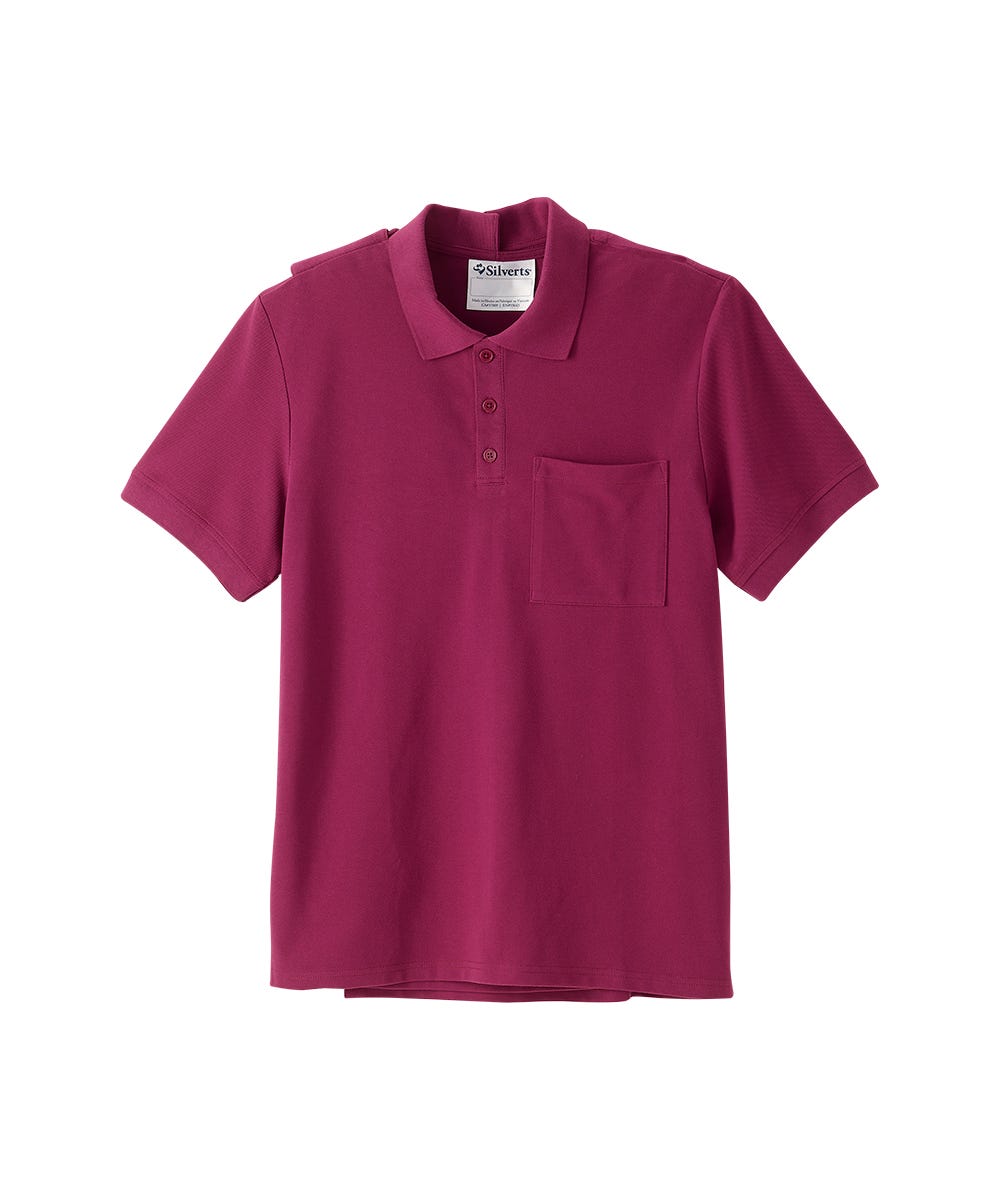 Men's Classic Open Back Short Sleeve Polo Shirt