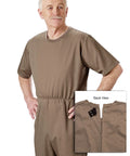 Men's Stay Dressed Jumpsuit for Dementia Needs Full Back Zip Outfit - Clearance