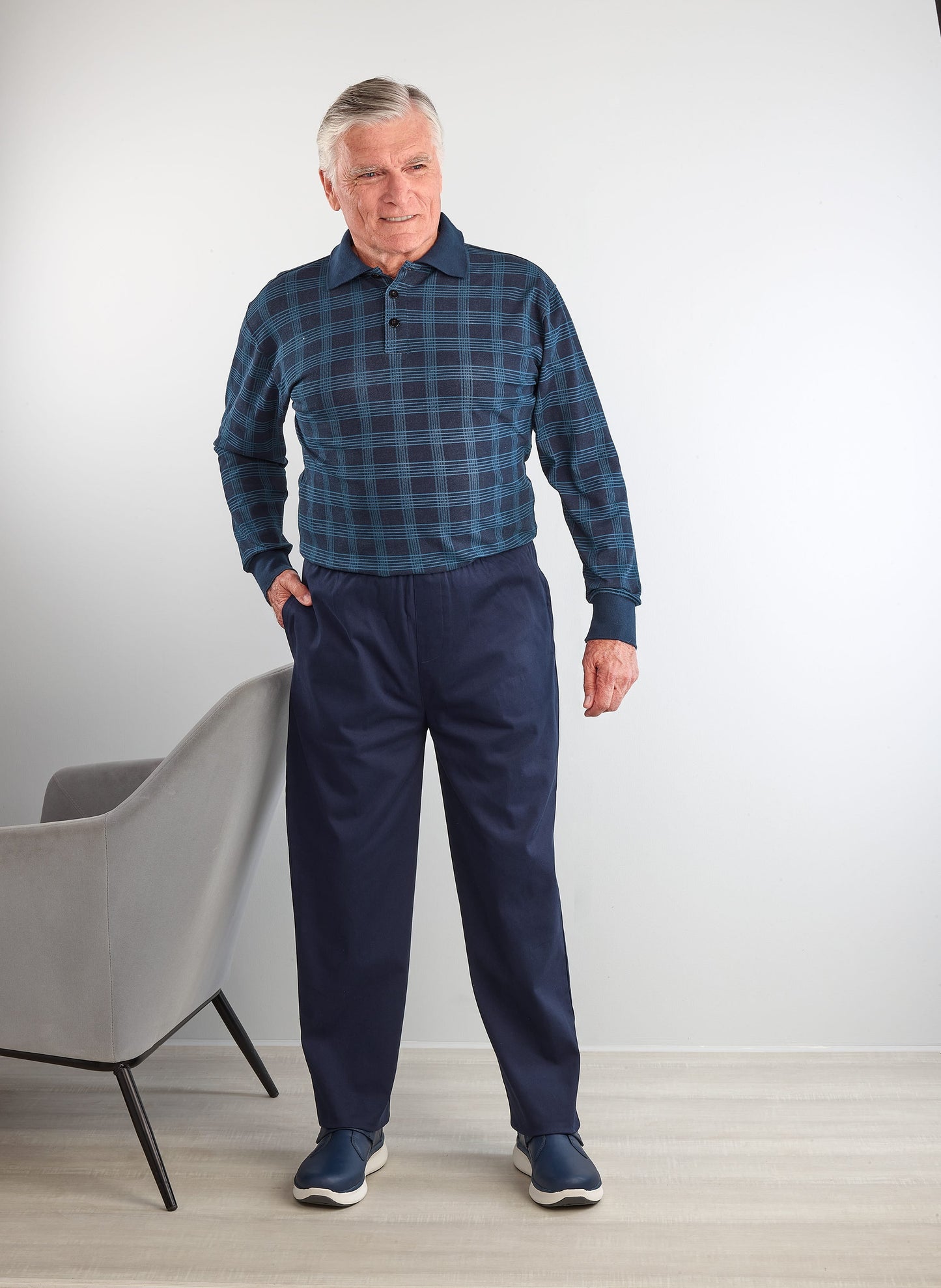 Men's Stay Dressed Jumpsuit with Long Sleeve Polo Shirt
