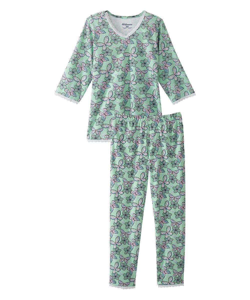 Women's Open Back Top & Pull-On Pant Pajama Set