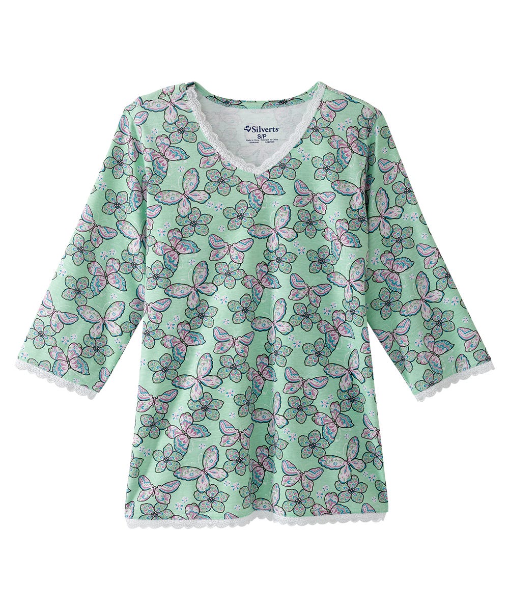 Women's Open Back Top & Pull-On Pant Pajama Set