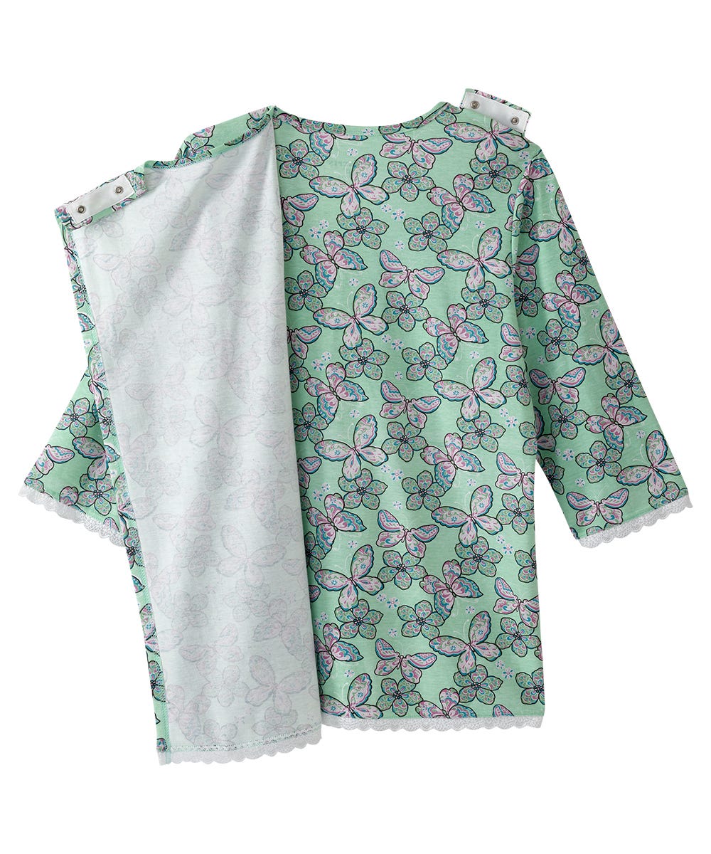 Women's Open Back Top & Pull-On Pant Pajama Set