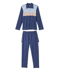 Men's Open Back Long Sleeve Polo & Open Back Pant Set - Clearance