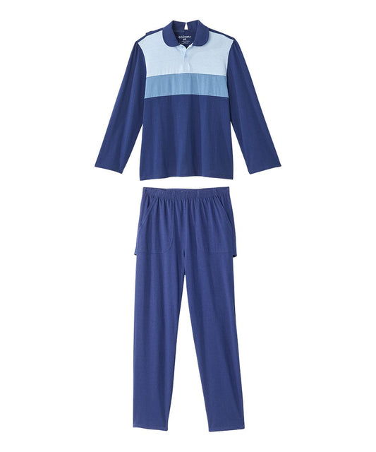 Women's Open Back Long Sleeve Polo & Open Back Pant Set