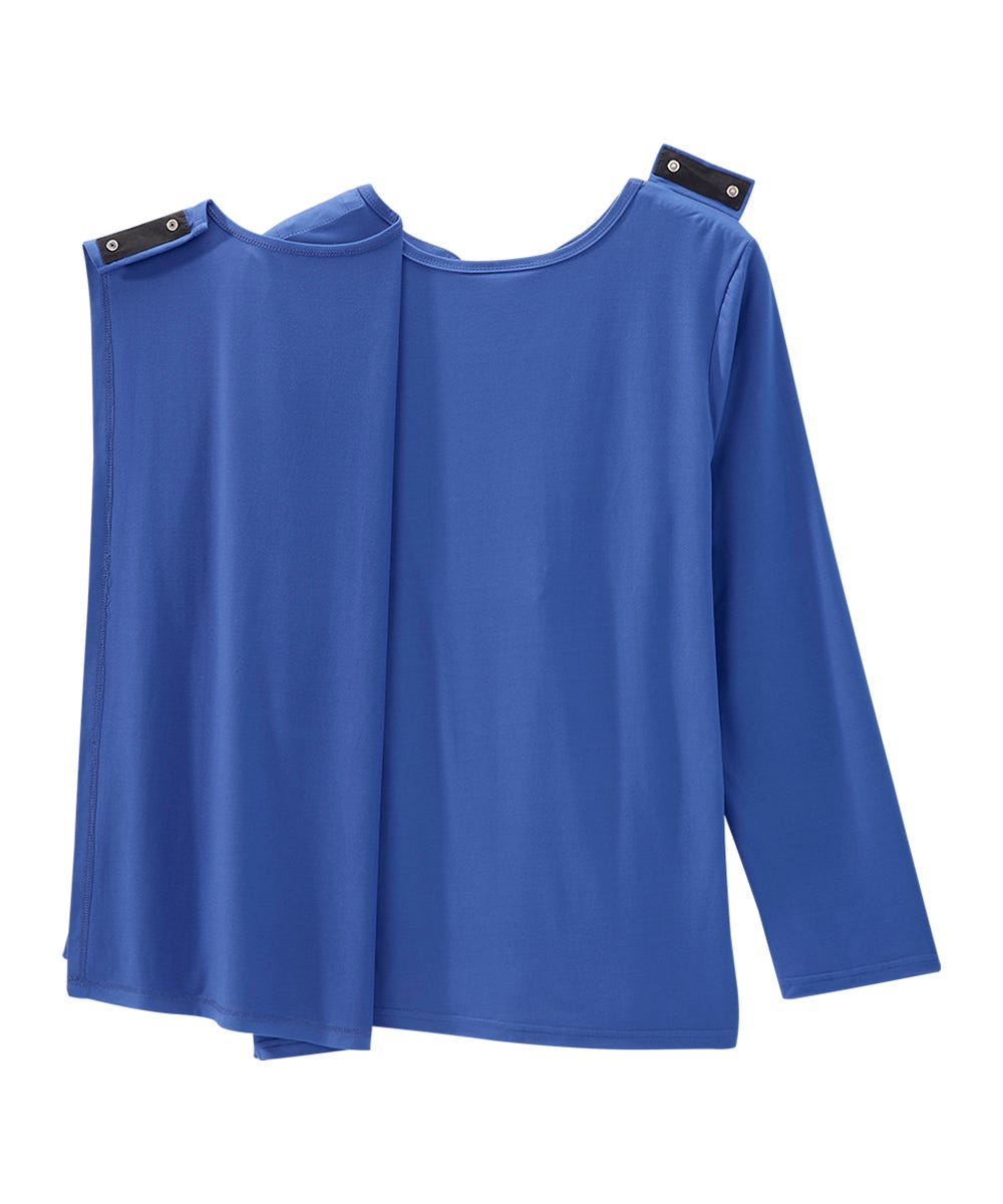 Women's Open Back Pleated Panel Top