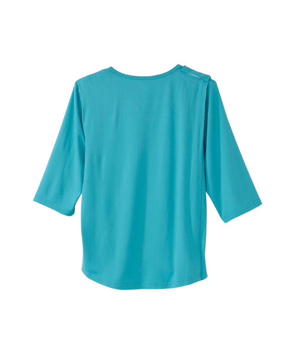 Women's Open Back V-Neck Embellished Top