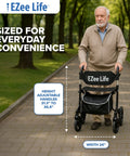 EZee Life X Frame Rollator CH3011 | Lightweight 4-Wheel Walker with Seat Canada
