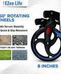 EZee Life X Frame Rollator CH3011 | Lightweight 4-Wheel Walker with Seat Canada