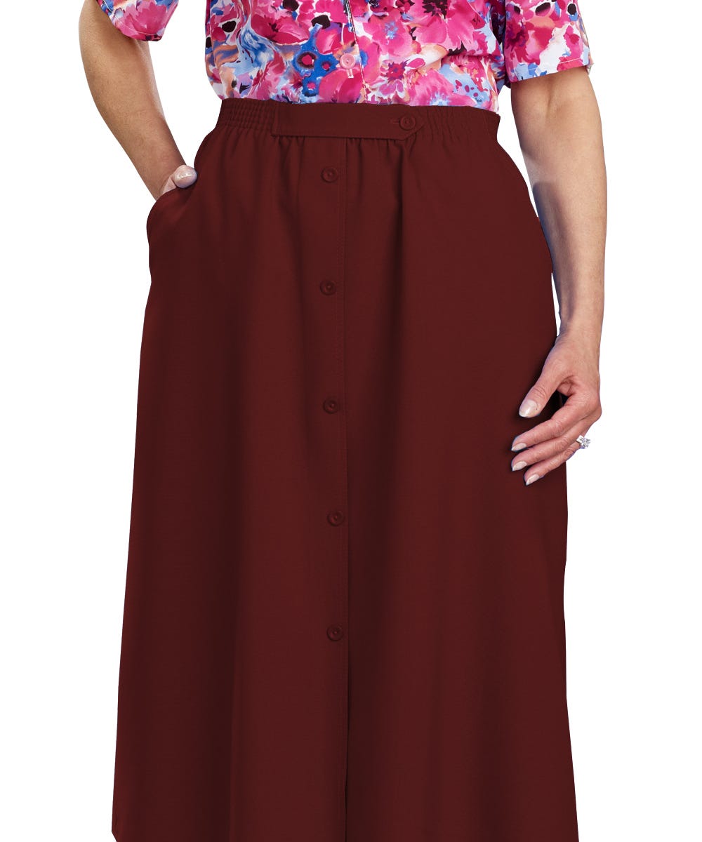 Womens Conventional Elastic Waist Skirt