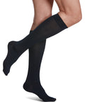 Sigvaris 150 Sea Island Cotton Compression Socks 15-20 mmHg Calf High For Women Closed Toe