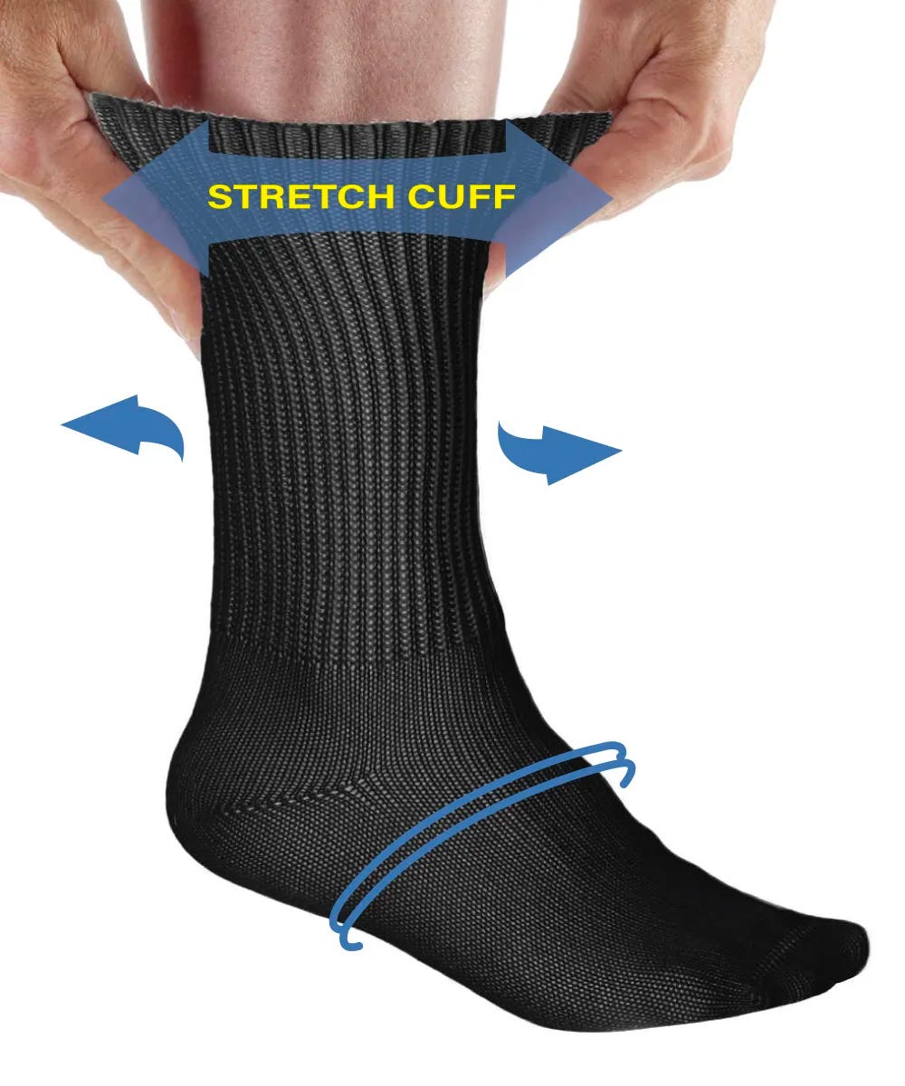 Womens & Mens Simcan® Comfort Diabetic Sock