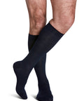 Sigvaris 190 Sea Island Cotton Compression Socks 15-20 mmHg Calf High for Men Closed Toe